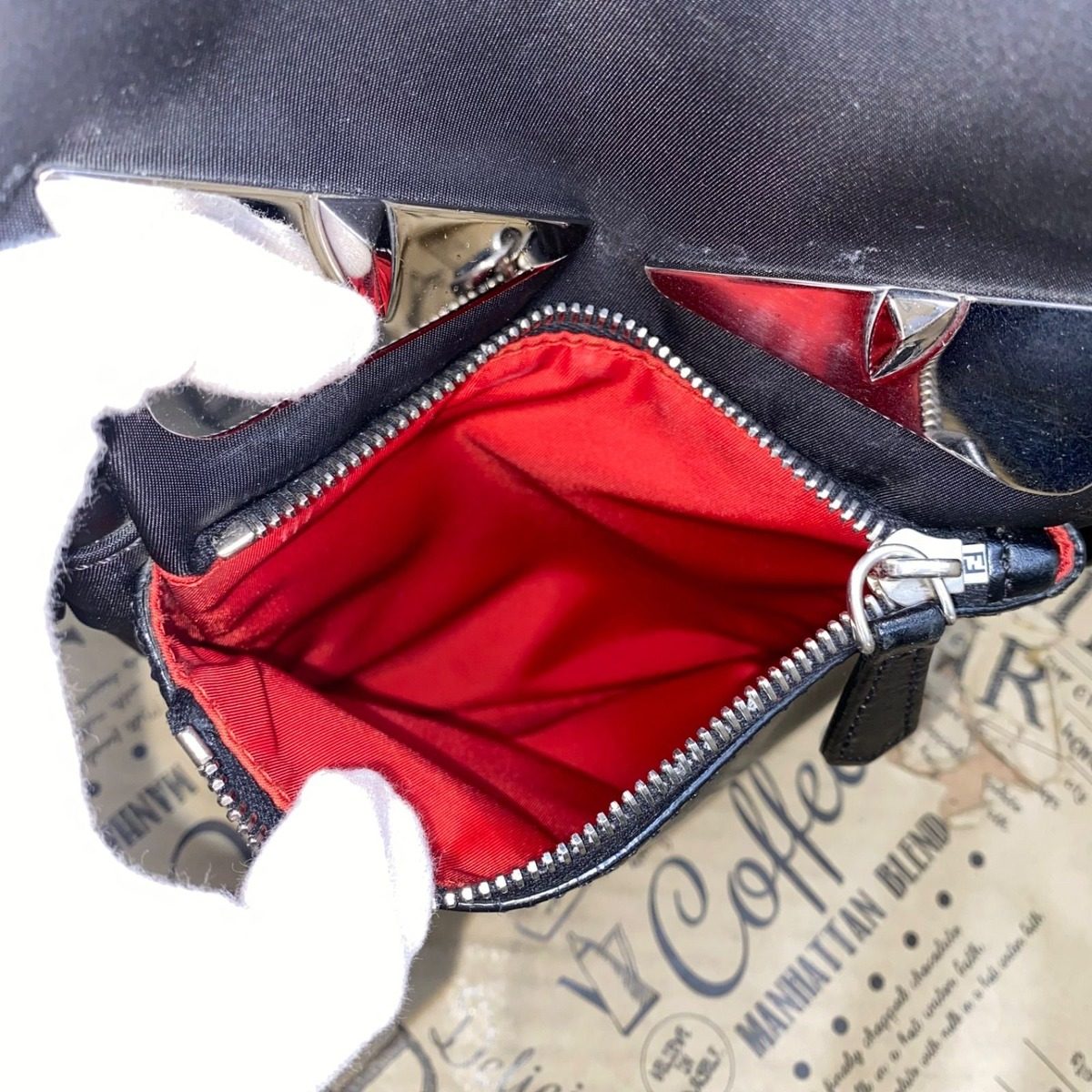 Fendi Belt Bag Monster Star Bugs Eye Black Shoulder Travel — view 10