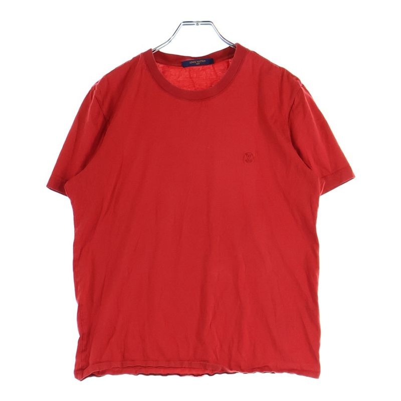 Louis Vuitton 20 SS Logo Embroidery Crew Neck Short Sleeve T-Shirt Cut And Sewn