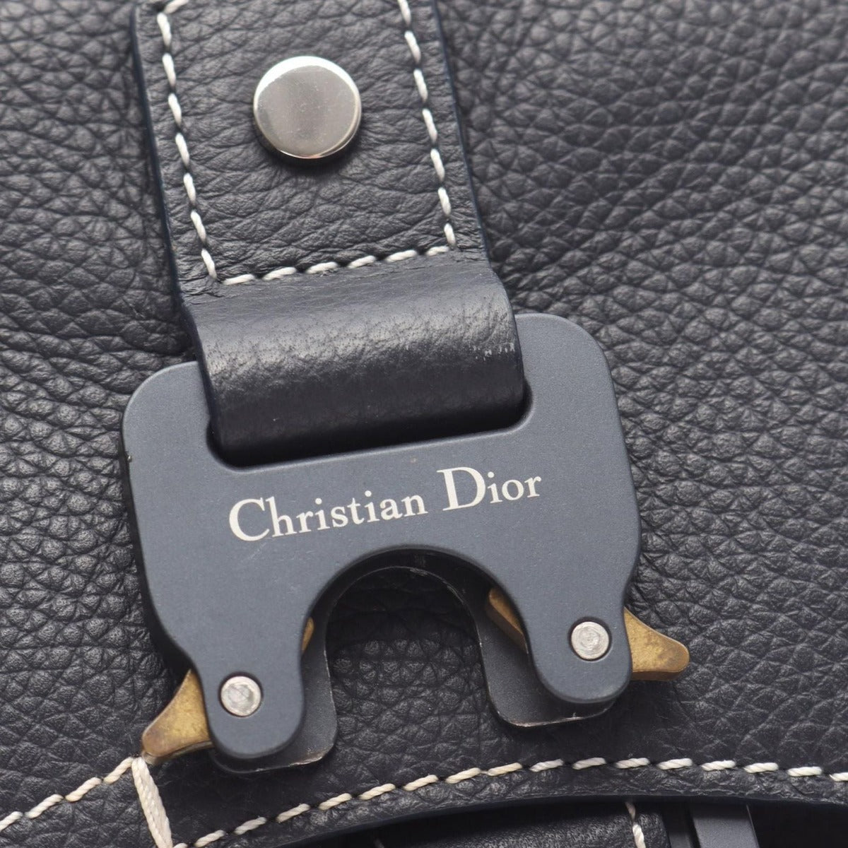 Dior Rucksack Backpack Gallop Navy Leather Saddle — view 6