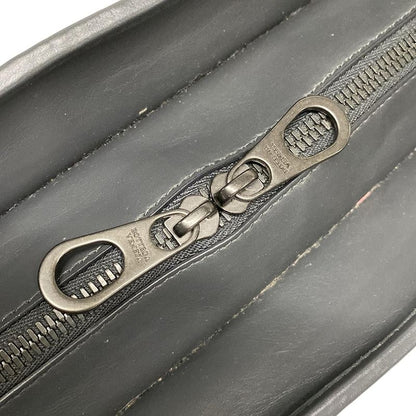 Bottega Veneta Intrecciato Dark Gray Leather Handbag