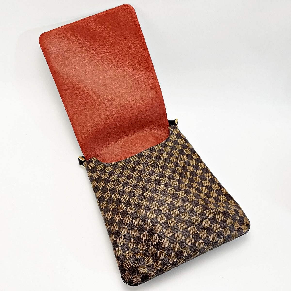 Louis Vuitton Damier Musette N51302 Brown Shoulder Bag Ladies Gold Hardware