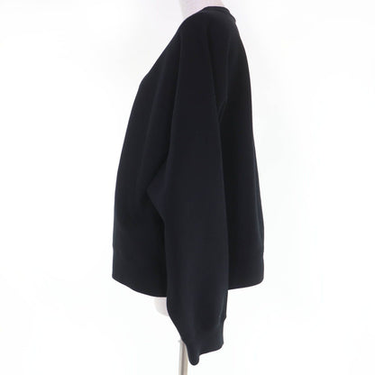 Gucci Cotton Interlocking Cropped Length Sweatshirt Black — view 2