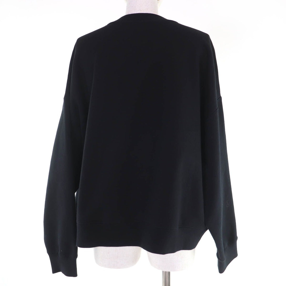 Gucci Cotton Interlocking Cropped Length Sweatshirt Black — view 3
