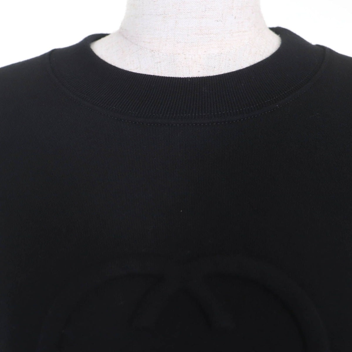 Gucci Cotton Interlocking Cropped Length Sweatshirt Black — view 4