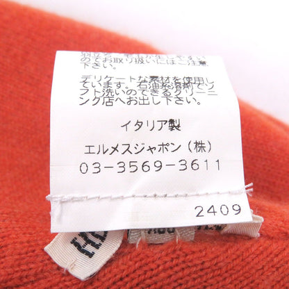 Hermes Vintage Cashmere Martin Margiela Era Logo All Over Pattern Beanie Knit — view 7