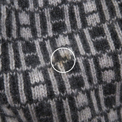 Hermes Vintage Cashmere Martin Margiela Era Logo All Over Pattern Beanie Knit — view 8