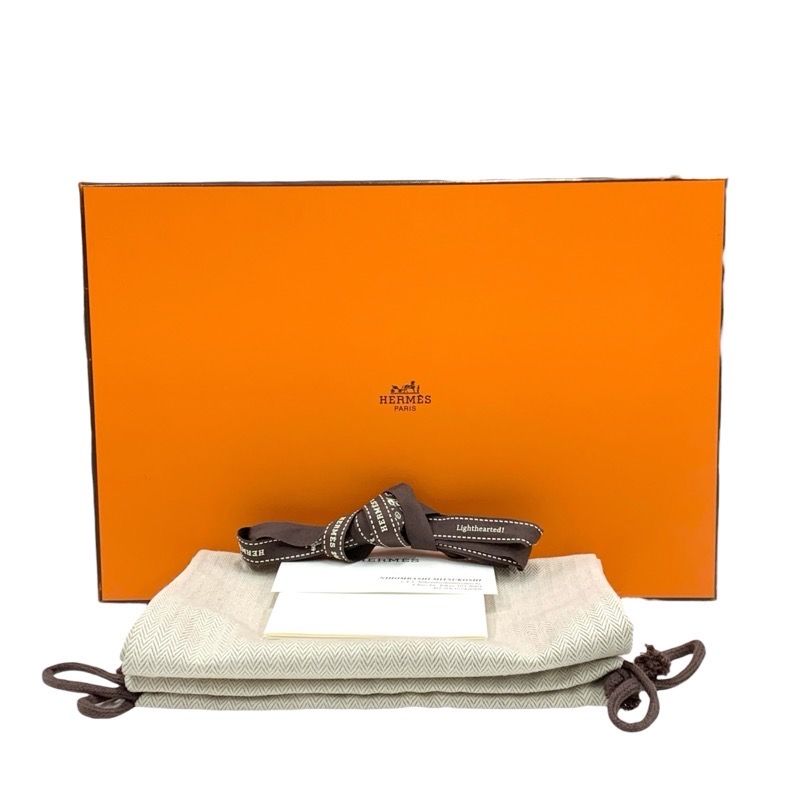 Hermes Royale Loafer Leather Shoes Leather White Beige White Silver Moccasin