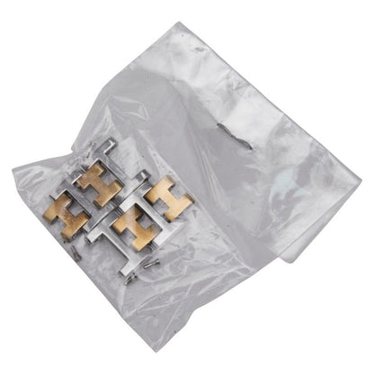 Hermes Croisure Cr1220 Silver Gold Stainless Steel Plated Ladies Hermes