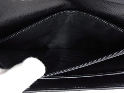 Prada Tessuto Nylon Foldable Long Wallet Billfold Coin Purse Card
