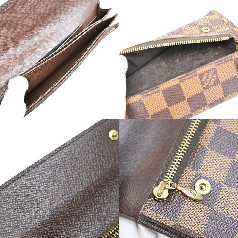 Louis Vuitton Long Wallet Damier Portefeuille Accordion Fold Wallet N60002