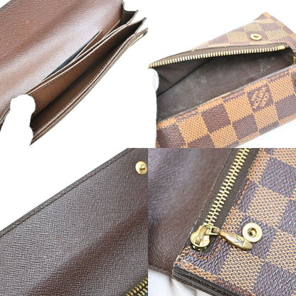 Louis Vuitton Long Wallet Damier Portefeuille Accordion Fold Wallet N60002