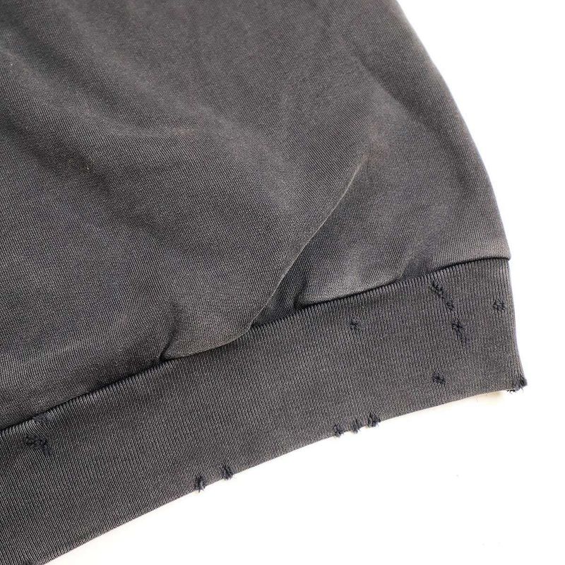 Balenciaga Earrings Neck Sweatshirt 762718 Tpvd9 Charcoal 1