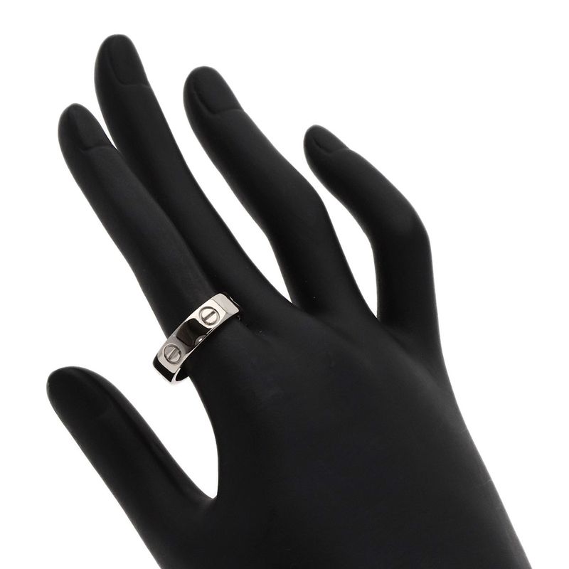 Cartier Love Ring #56 Ring - 18K White Gold Ladies