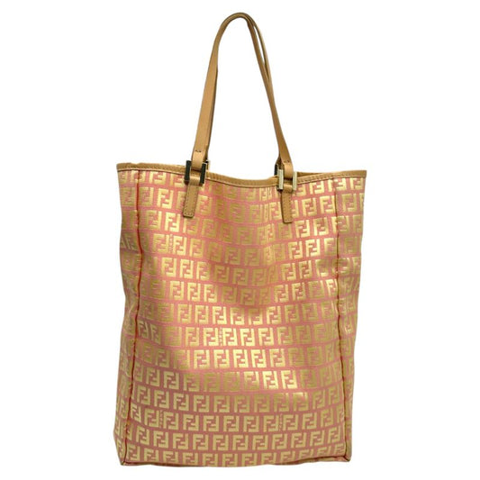 Fendi Zucchini Pattern Tote Bag with Mini Pouch Zucchini Pattern Mini Pouch