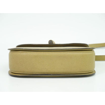 Gucci Bamboo 2-Way Shoulder Bag Handbag Pochette Leather Beige — view 4
