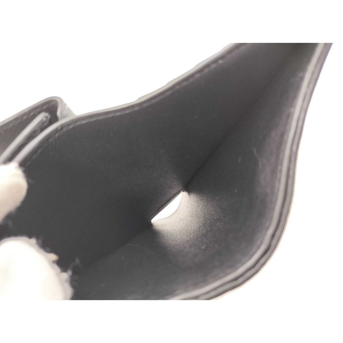 Balenciaga Bifold Wallet Monaco Black Leather Bblogo Silver — view 6