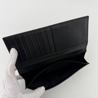 Bottega Veneta Intrecciato Wallet Black Leather Vintage — view 11