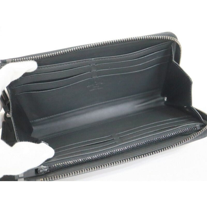 Louis Vuitton Aerogram Zippy Wallet Leather Black — view 4