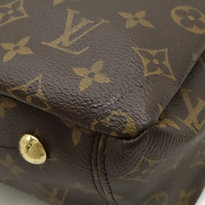 Louis Vuitton Monogram Pallas MM Handbag 2WAY Shoulder Bag Semi Shoulder Noir