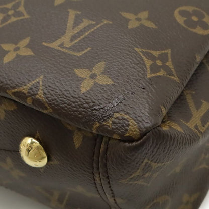 Louis Vuitton Monogram Pallas MM Handbag 2WAY Shoulder Bag Semi Shoulder Noir