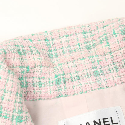 Chanel CC Logo Button Tweed Jacket — view 7
