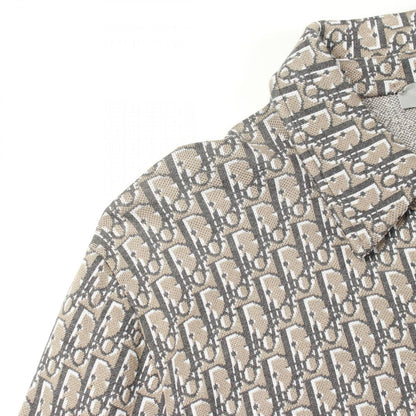 Dior Oblique Cotton Jacquard Overcoat Knit Shirt — view 6