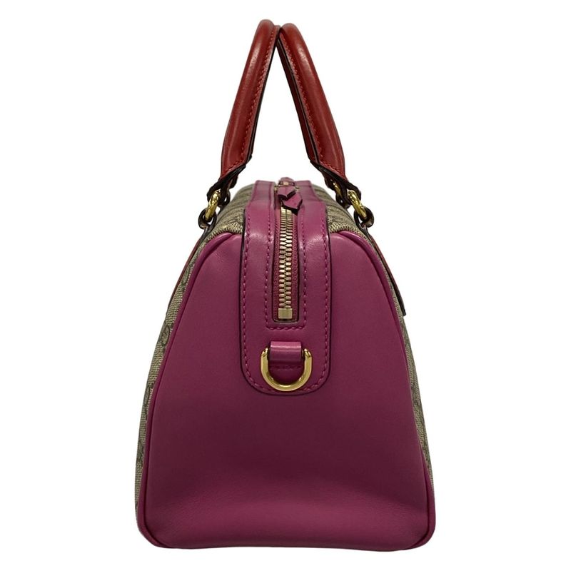 Gucci GG Plus GG Supreme 409529 Beige X Red X Multi Leather