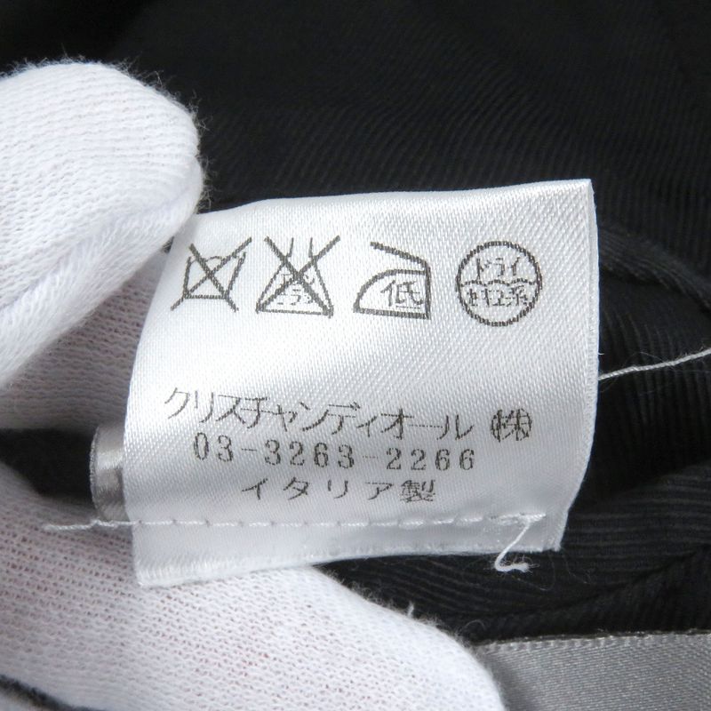 DIOR Homme DIOR Homme 9h313180035 Wool Wrapped Coat Chester Coat Black 44 Made