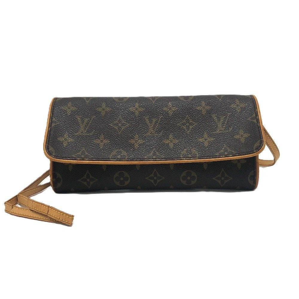 Louis Vuitton Shoulder Bag Pochette Twin GM Monogram Canvas Brown