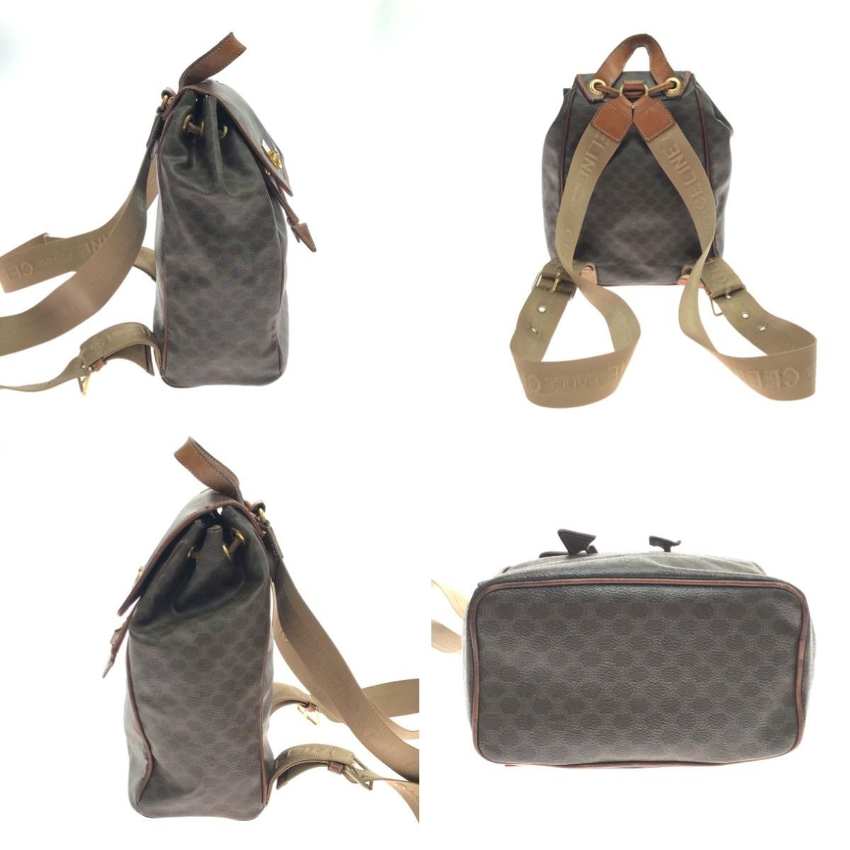 Celine Rucksack Scratch/stains Brown