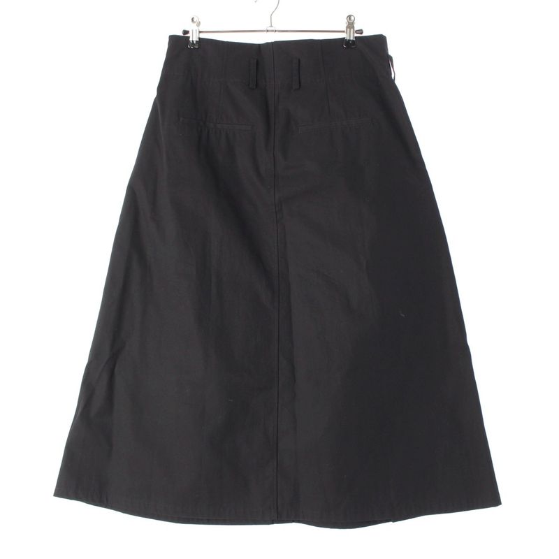 Celine Edith Liman Edith Liman Cotton Snap Button Gold Button High Waist Skirt