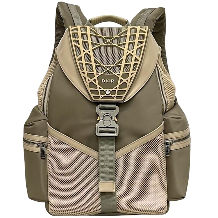 Dior Cobra Backpack Fall Collection Limited Edition 1 Nylon Rubber Khaki