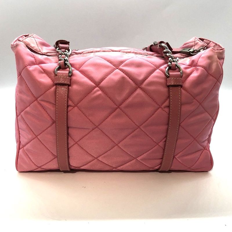 Prada Quilted 2way Mini Boston Bag Br2236 Triangle Logo Plate Triangle Logo