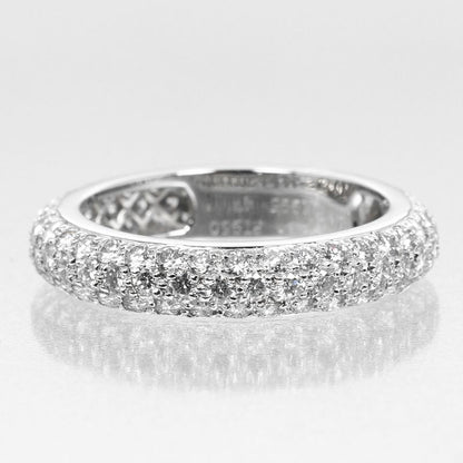 Cartier Mimister Pt950platinum And Full Pavé Diamonds Size 7 Ladies' 3.75g Ring
