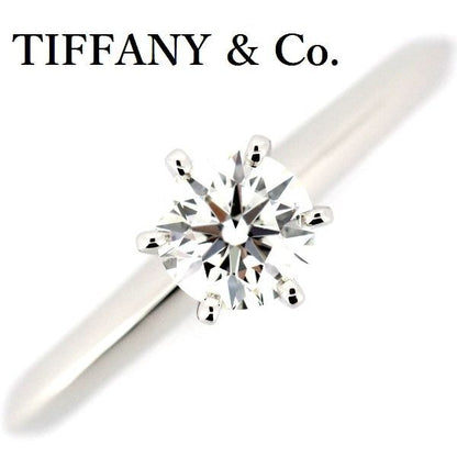 Tiffany & Co Solitaire 051ct Diamond Ring I-vvs1-3ex Pt950