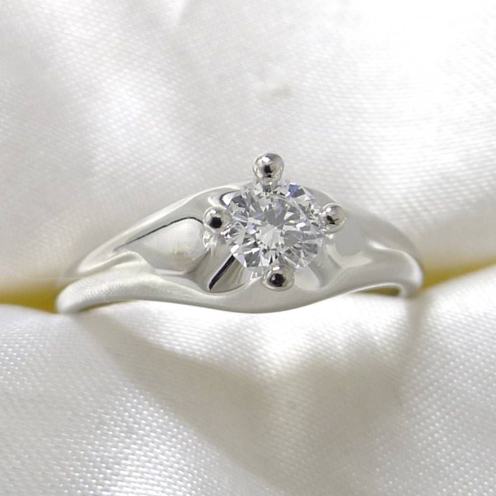 Bvlgari Corona Solitaire Ring Platinum Diamond