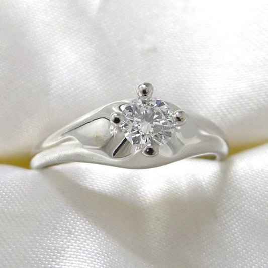 Bvlgari Corona Solitaire Ring Platinum Diamond