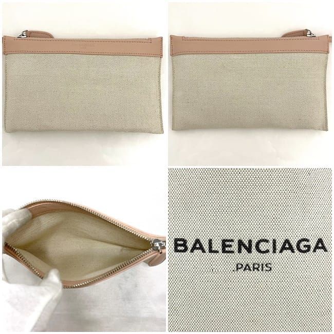 Balenciaga Tote Bag Navy Cabas Su Natural White Pink