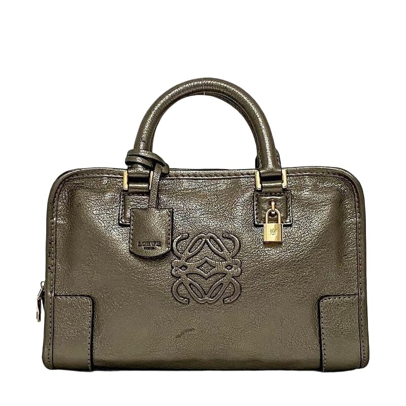 Loewe Handbag Amazona 23 Gold Anagram