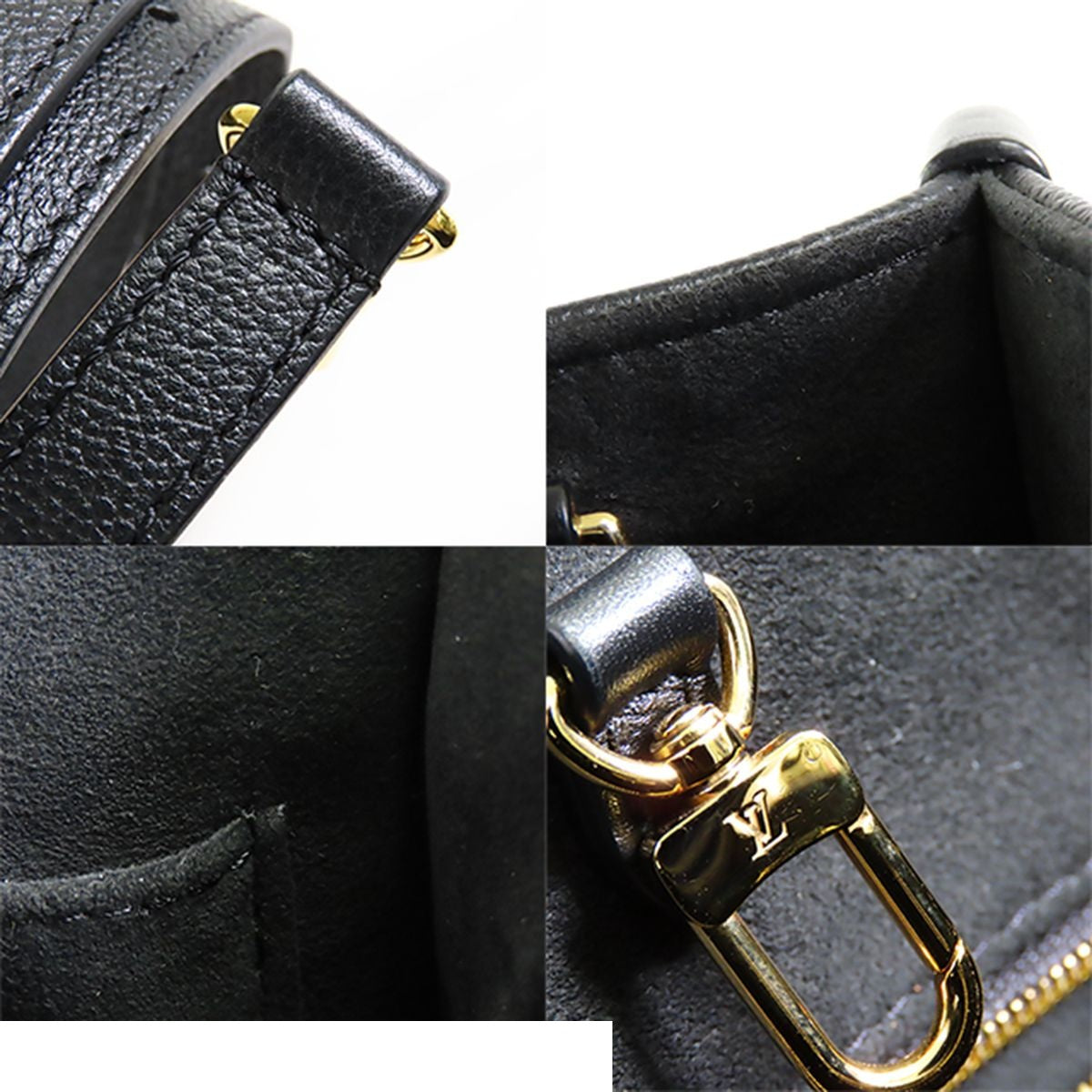 Louis Vuitton On The Go PM Noir Black Empreinte 2-Way Shoulder Bag — view 8