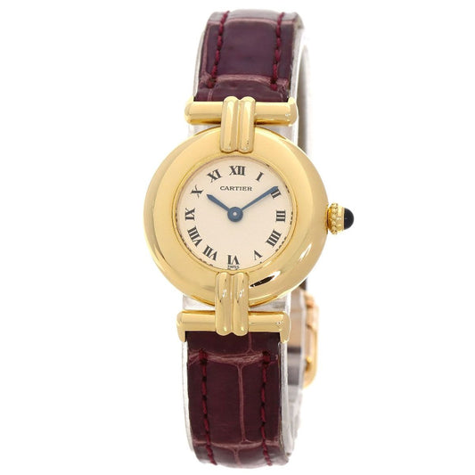 Cartier Must Colise Watch 18K Yellow Gold Leather