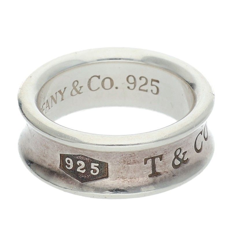 Tiffany & Co 1837 Medium Silver Ring Men's Size 7