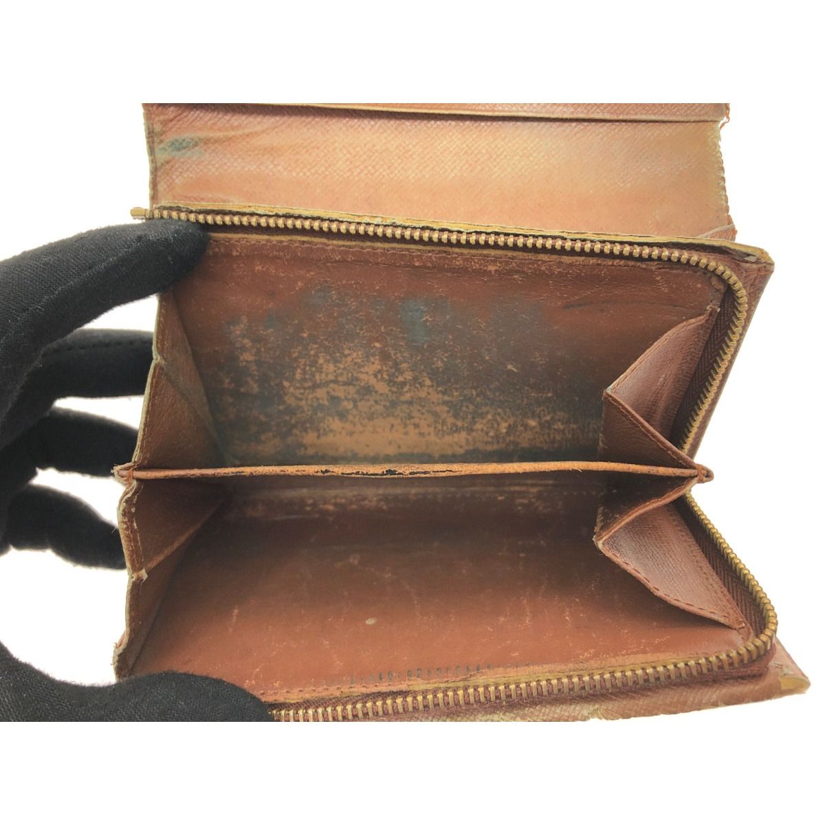 Louis Vuitton Women's Bifold Wallet Monogram Porte Monet Bier Tresor M61730