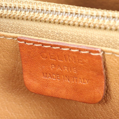 Vintage Celine Macadam Triomphe Leather Tote Bag Shoulder Hand Brown Women's