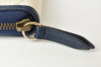 Unused Gucci Wallet Long Wallet GG Marmont GG Marmont White Navy 573810