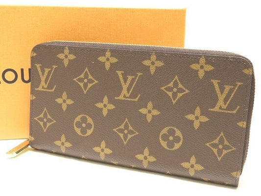 2 Louis Vuitton Zippy Wallet M41895 Fuchsia Monogram Round Zipper Long Wallet