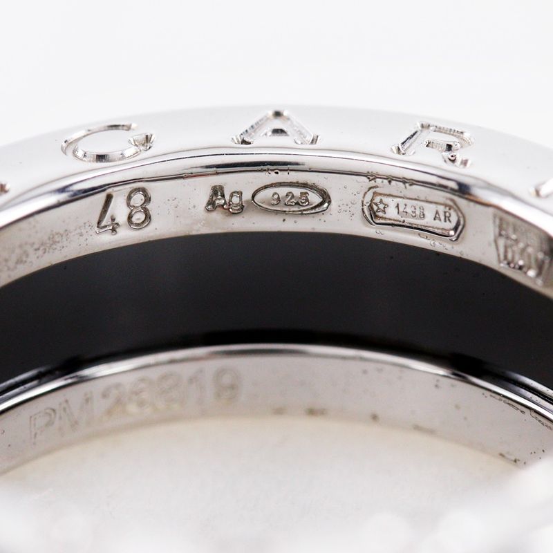 Bvlgari Bulgari Save The Children Silver 925 X Black Ceramic 7.5 Ladies 5.9g