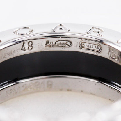 Bvlgari Bulgari Save The Children Silver 925 X Black Ceramic 7.5 Ladies 5.9g