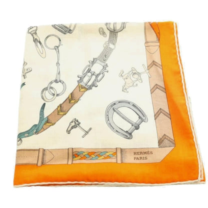 Hermes les Chevaux Dechaines 140 Carre Scarf Large Cashmere Silk Blend All Over