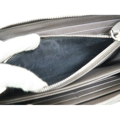 Prada Wallet Sapphia No Gray Silver — view 5